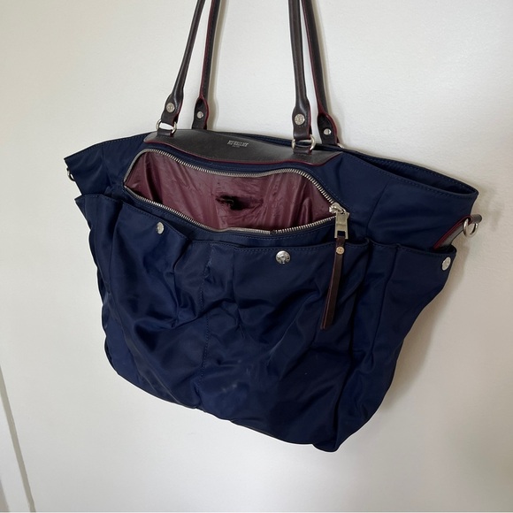 MZ Wallace Large Navy Handbag *Flawed* - Picture 3 of 11